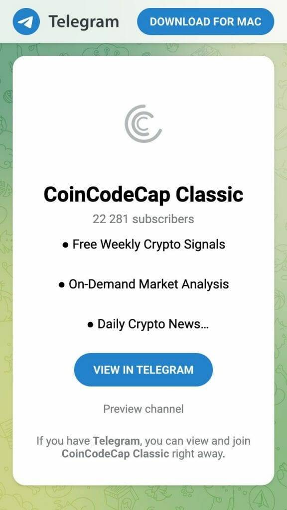 coincodecap telegram signals