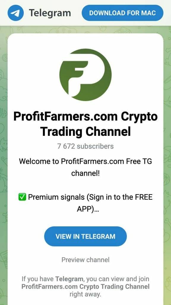 profit farmers telegram group