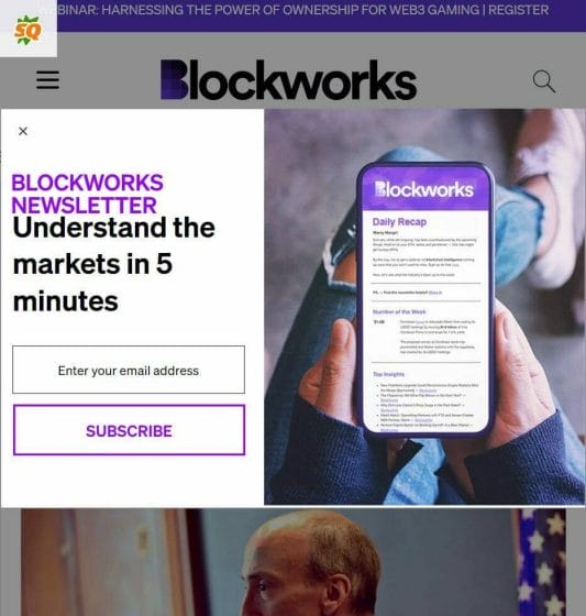 Blockworks crypto news website