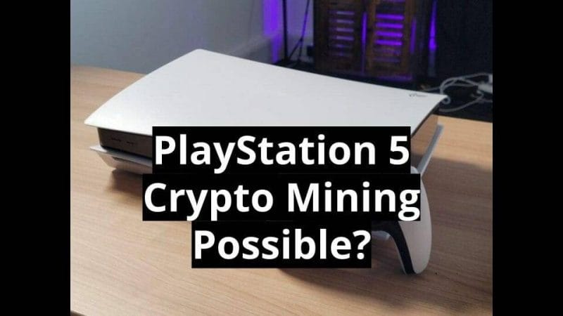 PS5 crypto mining
