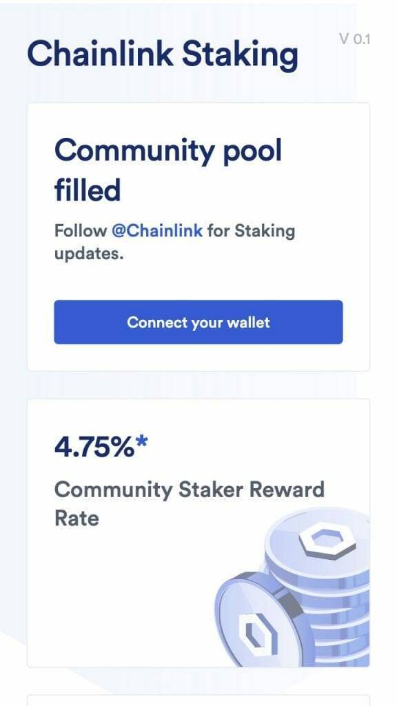 staking chainlink homepage
