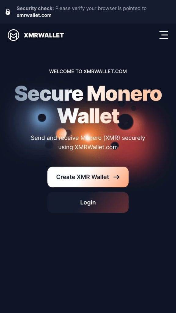 xmrwallet home page